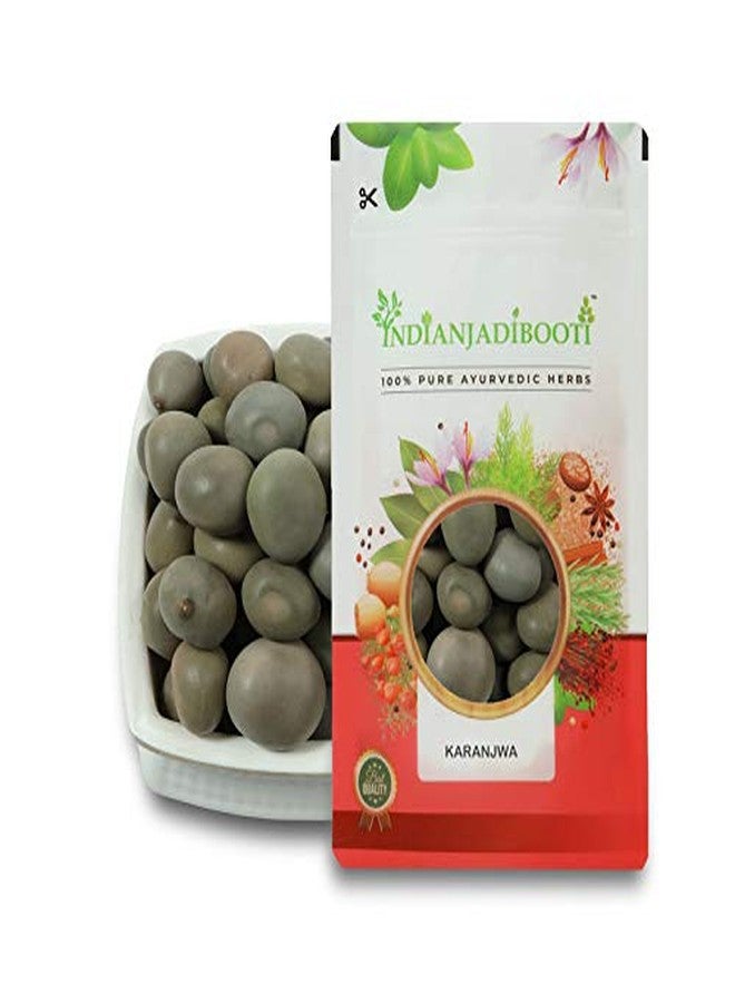 IndianJadiBooti Karanjwa Beej - Kat Karanja Seeds - Sagargota Caesalpinia Bonducella, 100 Grams - Image 1